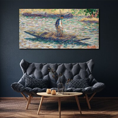 Sailor on the river Canvas print