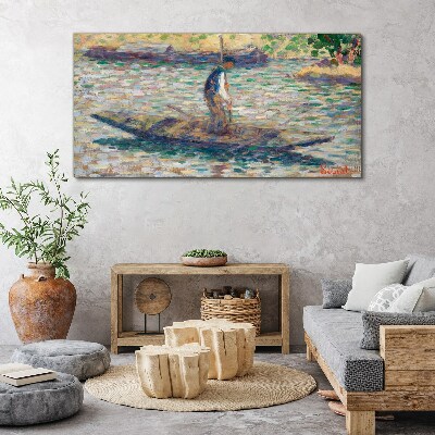 Sailor on the river Canvas print