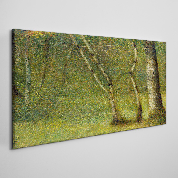 Green forest in the sunlight Canvas print