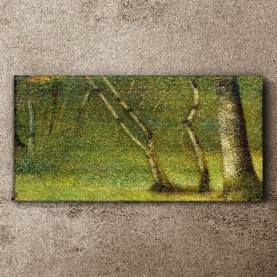 Green forest in the sunlight Canvas print