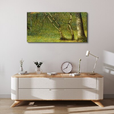 Green forest in the sunlight Canvas print