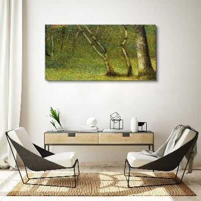 Green forest in the sunlight Canvas print