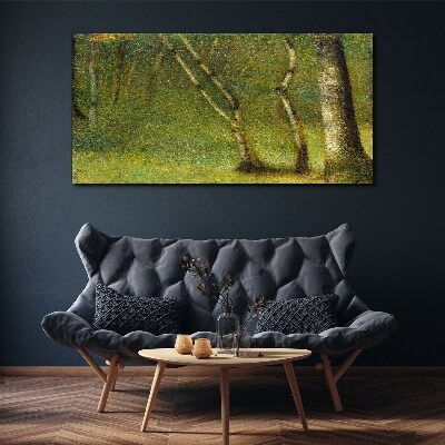 Green forest in the sunlight Canvas print