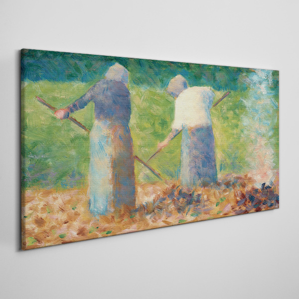 Women working in the garden Canvas print