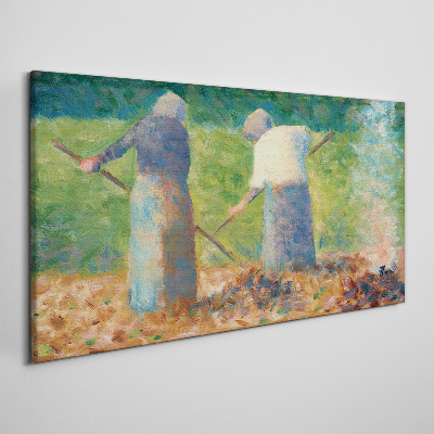 Women working in the garden Canvas print
