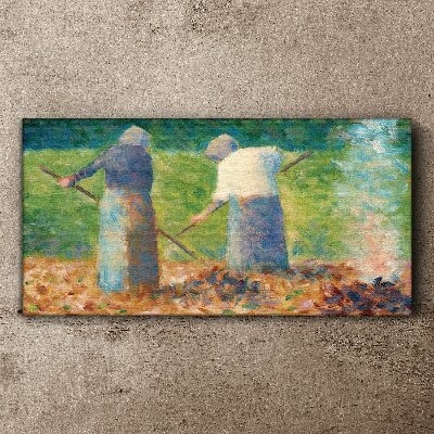 Painting characters Canvas print