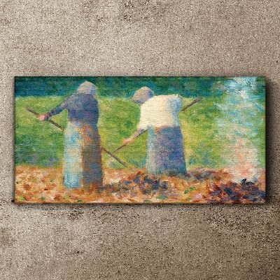 Women working in the garden Canvas print