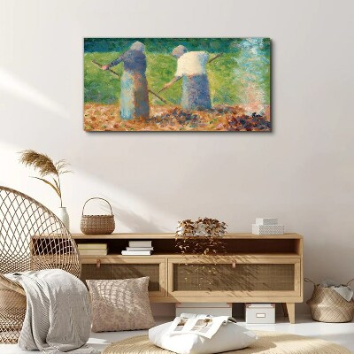Women working in the garden Canvas print
