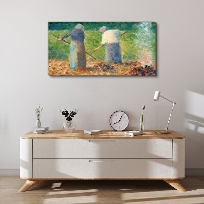 Women working in the garden Canvas print