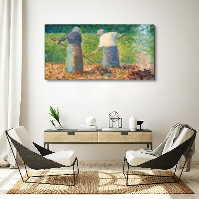 Women working in the garden Canvas print