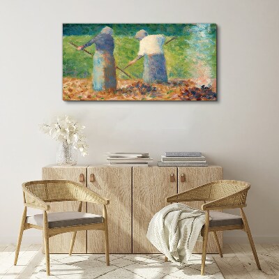 Women working in the garden Canvas print