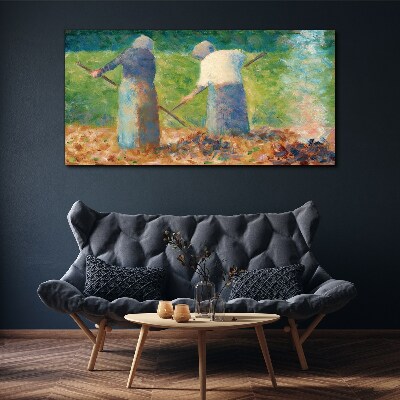 Painting characters Canvas print