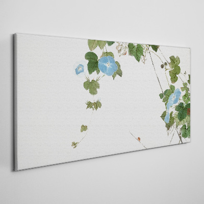 Floral motif in delicate shades Canvas print