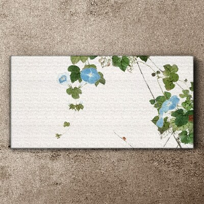 Floral motif in delicate shades Canvas print