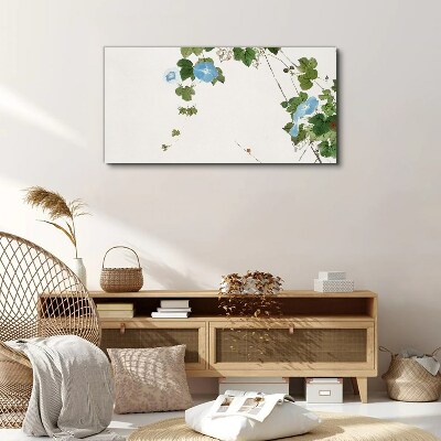 Floral motif in delicate shades Canvas print