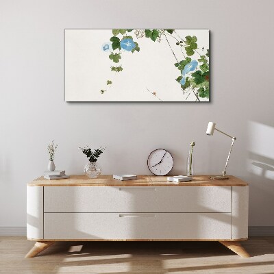 Floral motif in delicate shades Canvas print