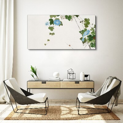 Floral motif in delicate shades Canvas print