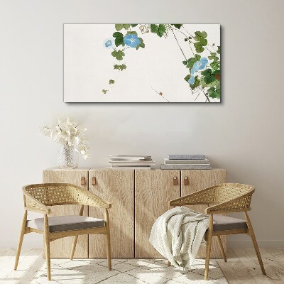 Floral motif in delicate shades Canvas print