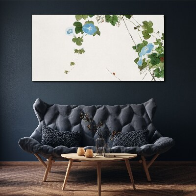 Floral motif in delicate shades Canvas print