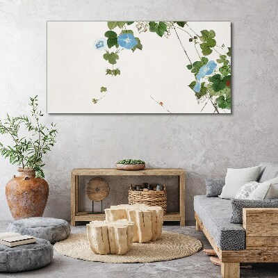 Floral motif in delicate shades Canvas print