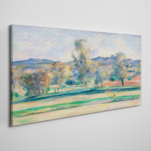 Spring landscape with trees Canvas print