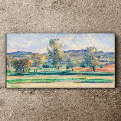 Spring landscape with trees Canvas print