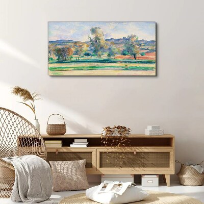 Spring landscape with trees Canvas print