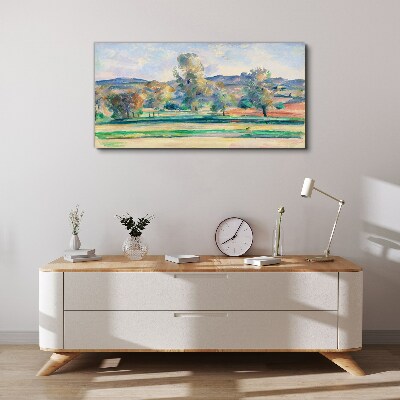 Spring landscape with trees Canvas print