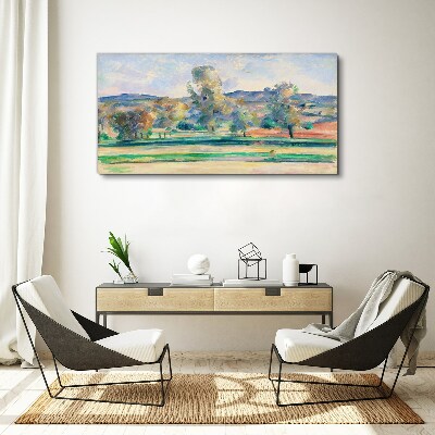 Spring landscape with trees Canvas print