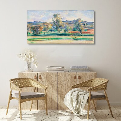 Spring landscape with trees Canvas print