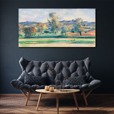 Spring landscape with trees Canvas print
