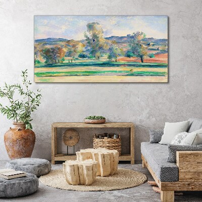 Spring landscape with trees Canvas print