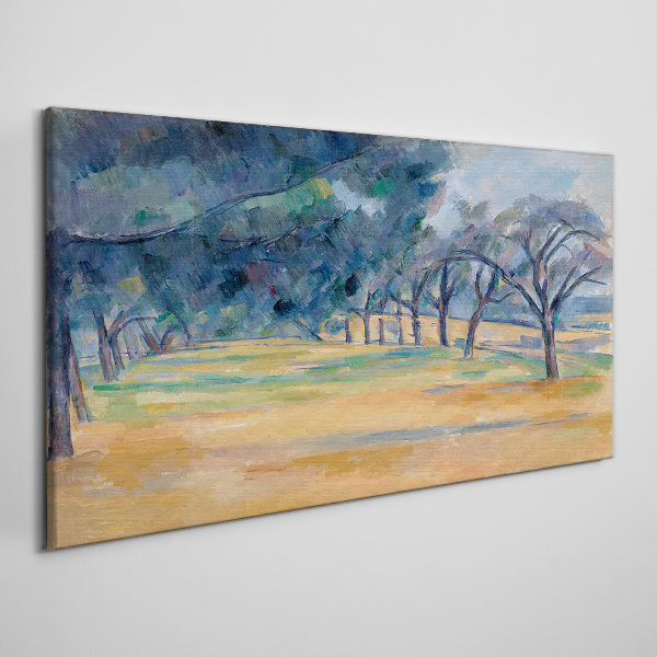 A peaceful landscape with trees Canvas print