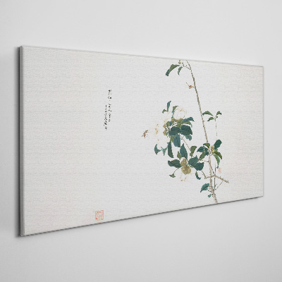 Floral composition in delicate shades Canvas print
