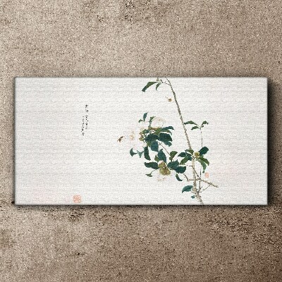 Floral composition in delicate shades Canvas print
