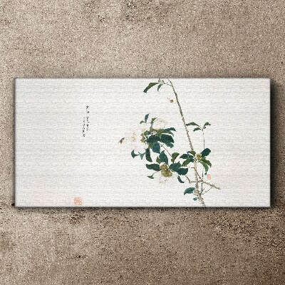Insects and flowers ju lian Canvas print