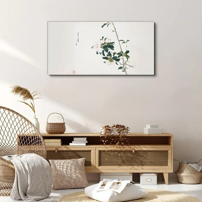 Floral composition in delicate shades Canvas print