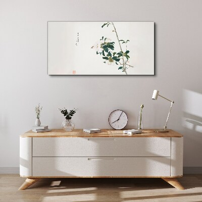 Floral composition in delicate shades Canvas print