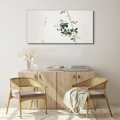 Floral composition in delicate shades Canvas print