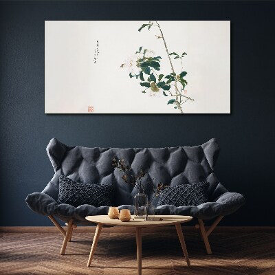 Floral composition in delicate shades Canvas print