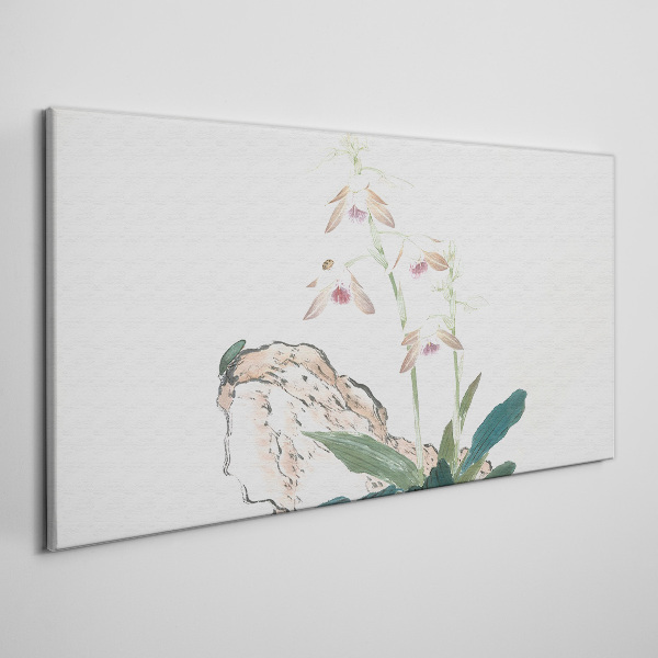 Flowers against the backdrop of nature Canvas print