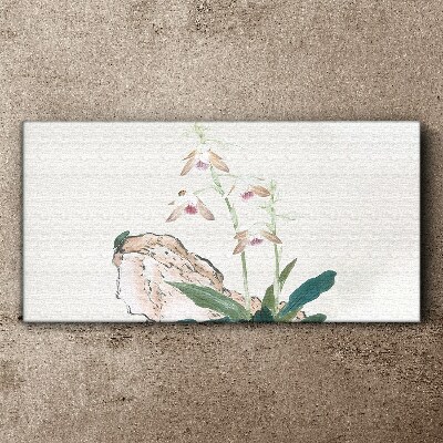 Flowers against the backdrop of nature Canvas print
