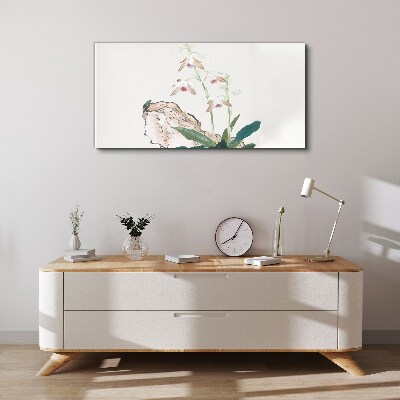 Flowers against the backdrop of nature Canvas print