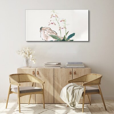 Flowers against the backdrop of nature Canvas print