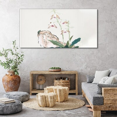 Flowers against the backdrop of nature Canvas print