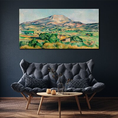 Painting mountains nature Canvas print