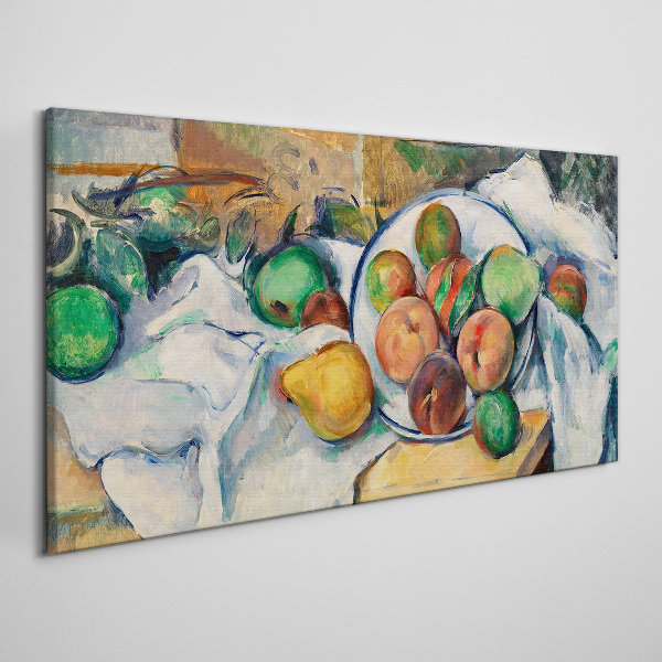 Fruit composition on a white background Canvas print