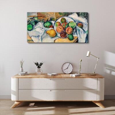 Fruit composition on a white background Canvas print