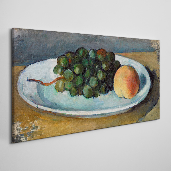 Fruit composition on a plate Canvas print