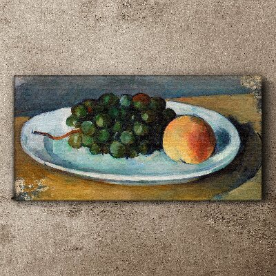 Grapes peaches Canvas print